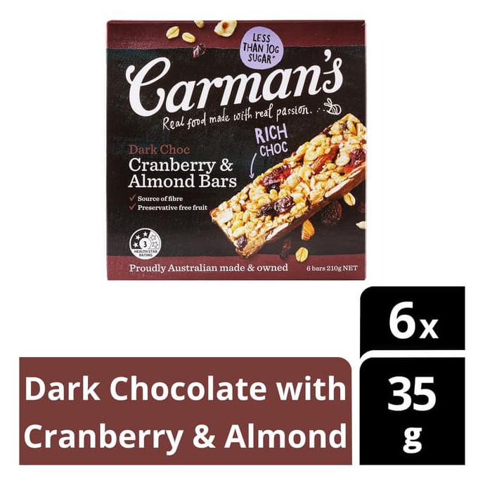 

TERLARIS Carmans/ Carman/ Carman's Muesli Bars - Classic