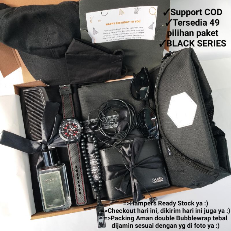 

Hampers Cowok | Kado Ulang Tahun | Hampers Ulang Tahun | Kado Ulang Tahun Cowok | Hampers Ulang Tahun Cowok | Gift Box Cowok | Gift Box Birthday | Hampers Cowok Black Series