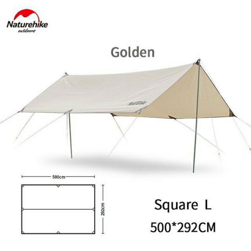 FLYSHEET GIRDER SHELTER NATUREHIKE NH20TM006 (SQUARE L) // FLYSHEET TENDA NATUREHIKE SQUARE SIZE L