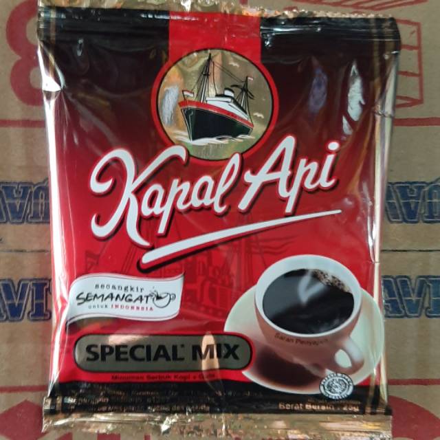 

5 Sachet Kapal Api Special Mix Kopi Hitam Plus Gula 1 Sachet 25gr