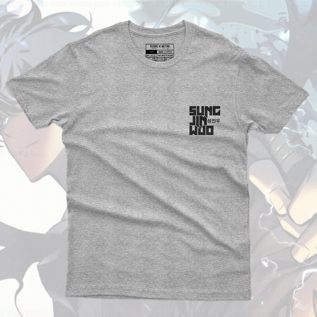 Tshirt Sung Jin Woo Ultimate Grey Anime Manga  Korean Unisex