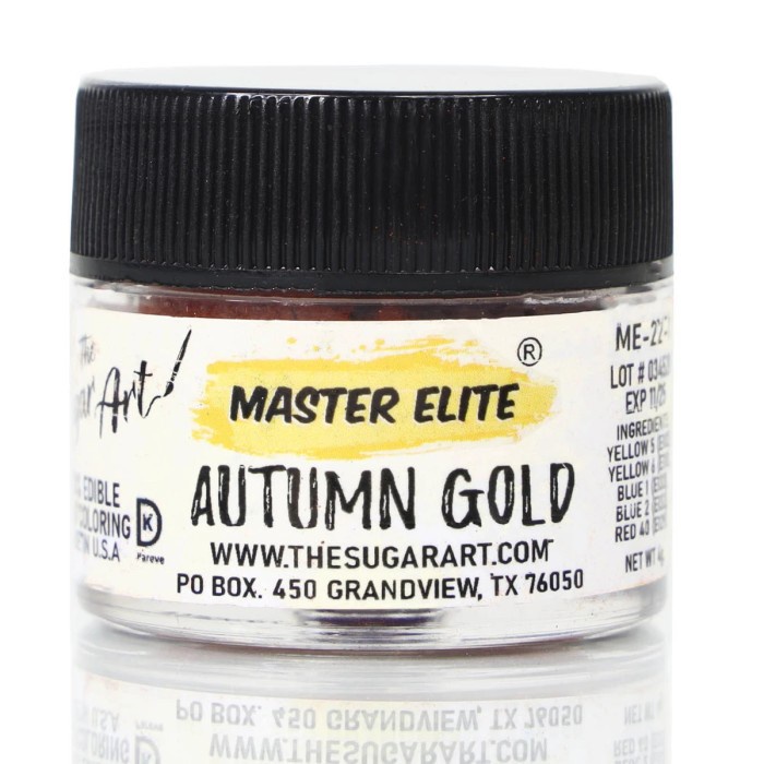 

4 Gr Autumn Gold Master Elite Sugar Art Pewarna Makanan