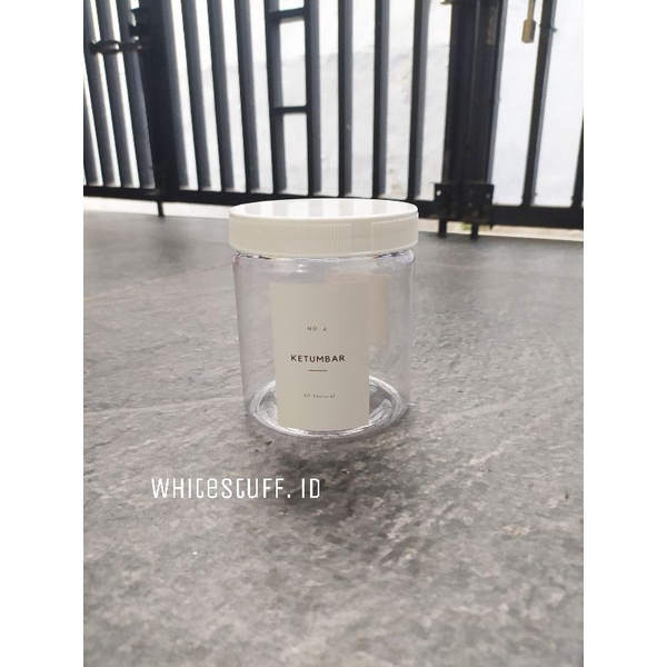 Toples Bumbu Dapur 600ml free korea label minimalis