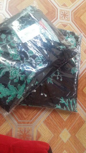 Baju Batik Couple Gamis Jumbo Murah Pasangan Modern Muslim | Klyn - 020 Cg Buketan