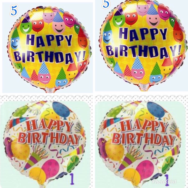 Jual BALON FOIL BULAT HAPPY BIRTHDAY | Shopee Indonesia