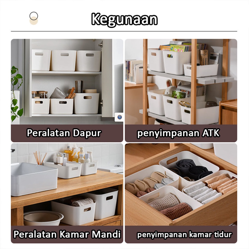 Kotak Penyimpanan Serbaguna Storage Box Multifungsi| Bin Organizer Multifungsi | Keranjang penyimpanan Serbaguna