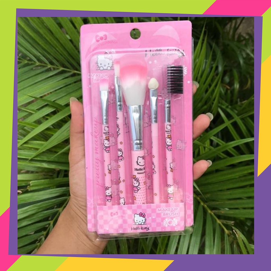 1539 / Kuas make up karakter / Brush make up 5 In 1 / Make up brush motif karakter