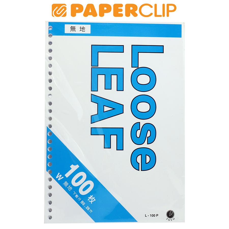 

LOOSE LEAF TOYO B5 L-100 POLOS