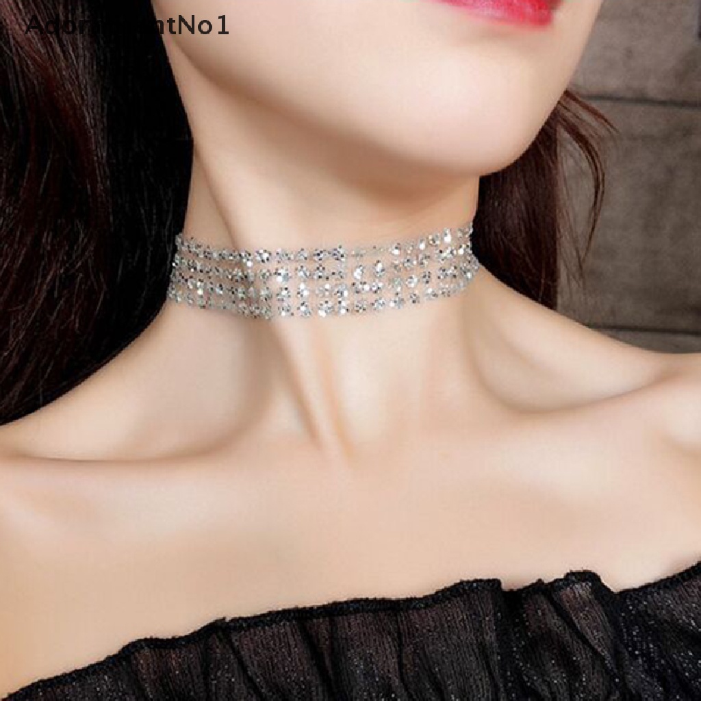 (AdornmentNo1) Kalung Choker Sequin Sexy Untuk Wanita