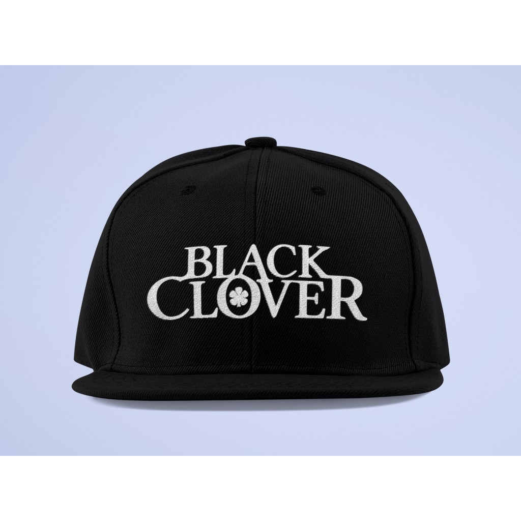 Topi Snapback Topi Baseball Hiphop Anime BLACK CLOVER