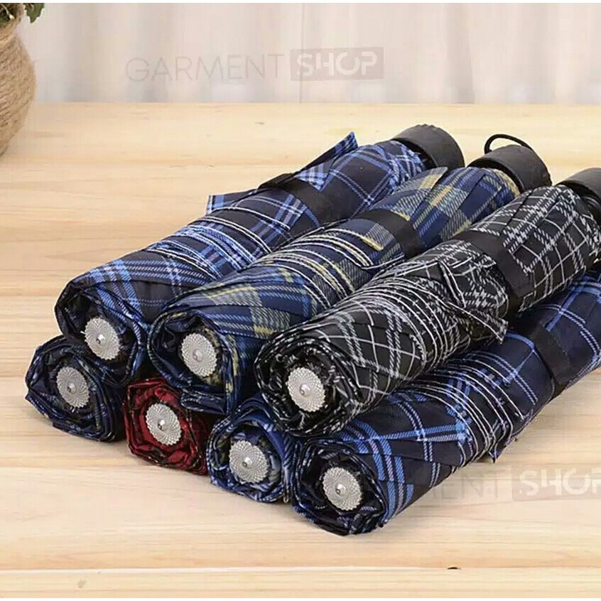 PAYUNG VINTAGE KOTAK KOTAK / PAYUNG AESTHETIC / PAYUNG LUCU / PAYUNG MURAH / PAYUNG LIPAT