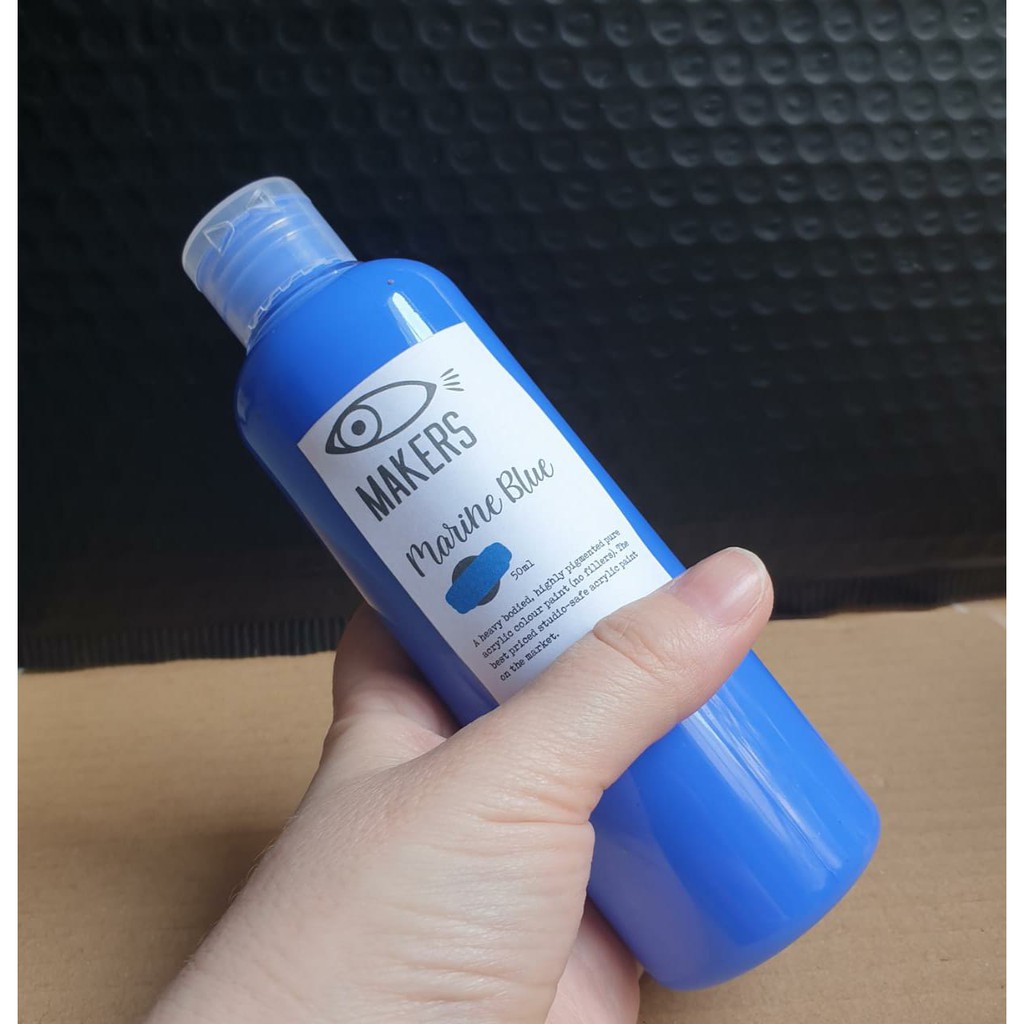 

Marine Blue Acrylic Paint 250ml for pouring, fabric and ceramic