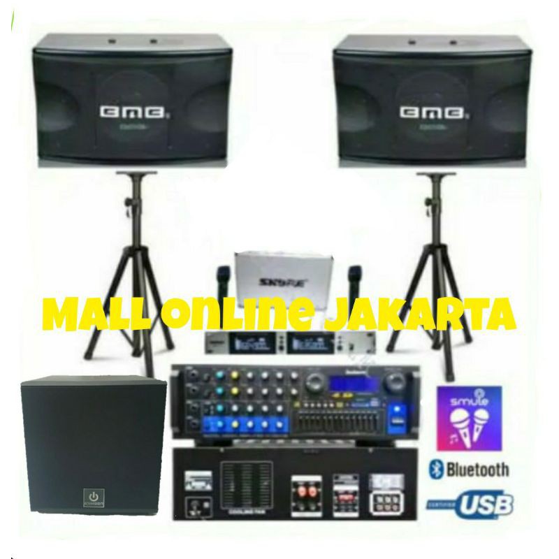PROMO MURAH Paket Karaoke speaker bmb 8 inch subwoofer 12 inch original sound system