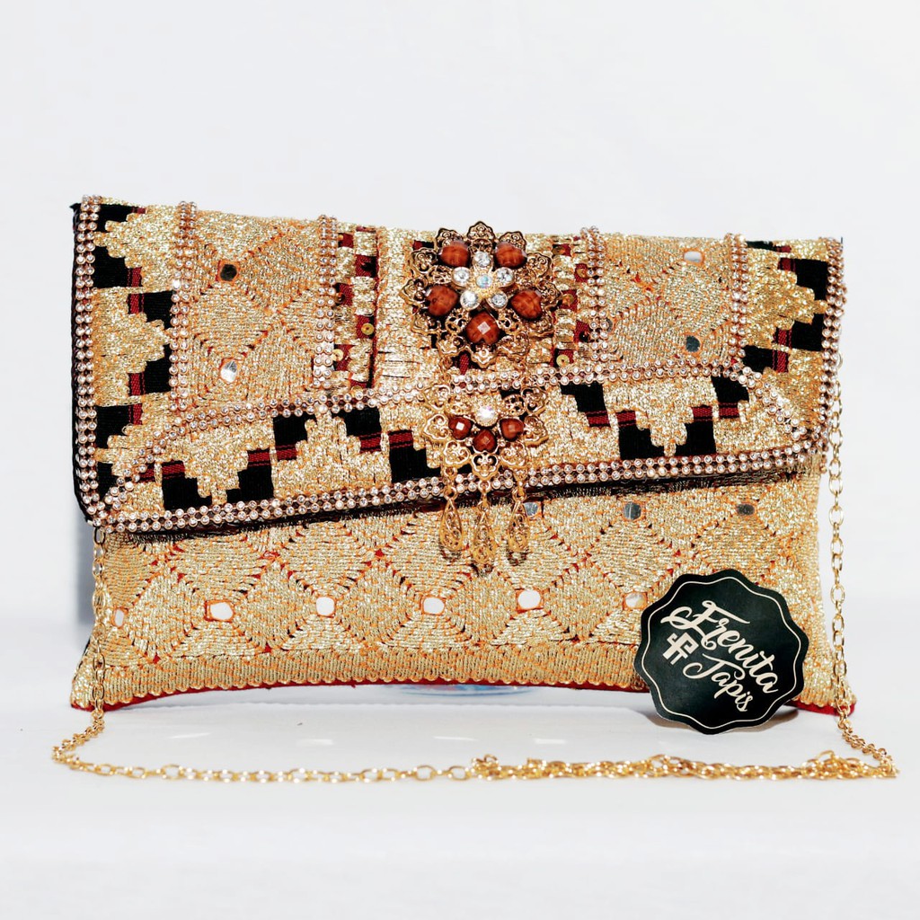 [BISA COD] Clutch Tapis Lampung Size S M L Matakibau