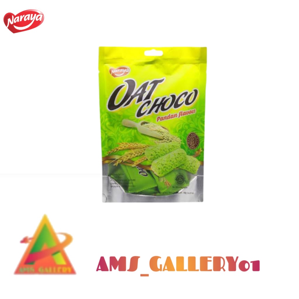 

Naraya Oat Choco RASA PANDAN 100gr / Snack Gandum Sereal Manis Bergizi