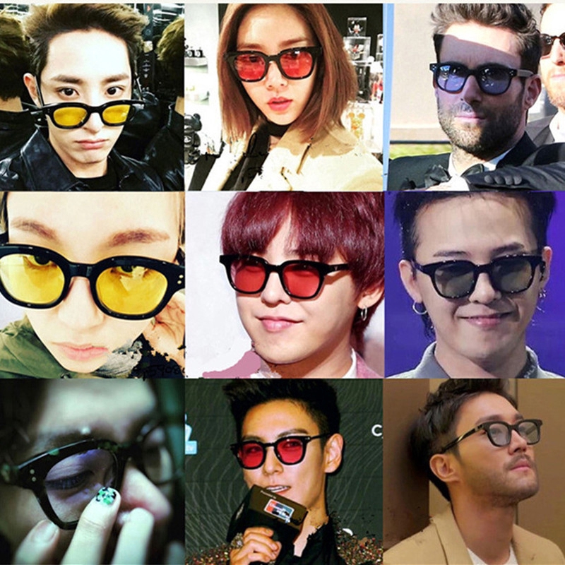 (YUZHU) Bayar di Tempat Korean Fashion Candy Color Kacamata Hitam Wanita/Pria GD Design Small Sunglasses