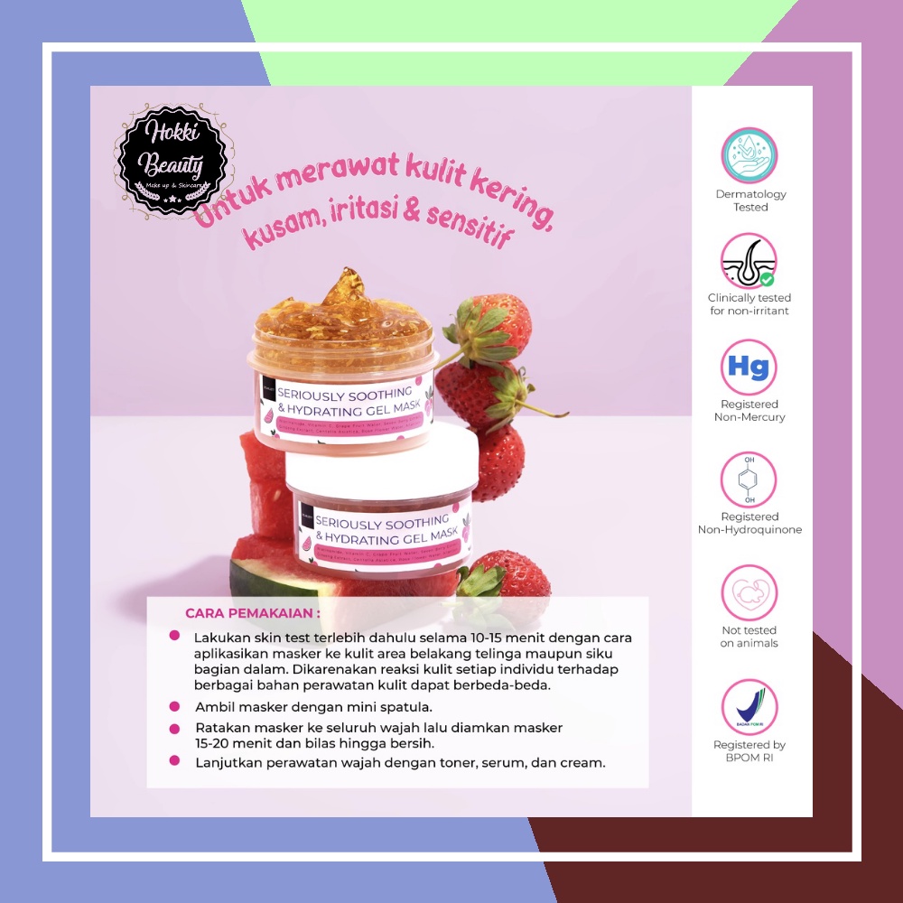 Scarlett Whitening Herbalism Mugwort Mask - Seriously Soothing &amp; Hydrating Gel Mask Be Happy and Pretty!