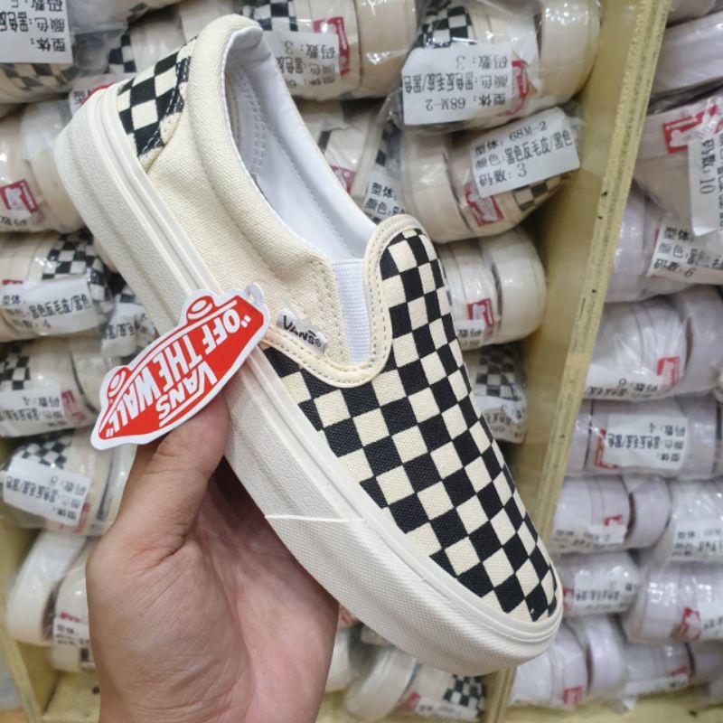 SEPATU VANS CHECKERBOARD SLIP ON KLASIK OG TERLARIS TERMURAH