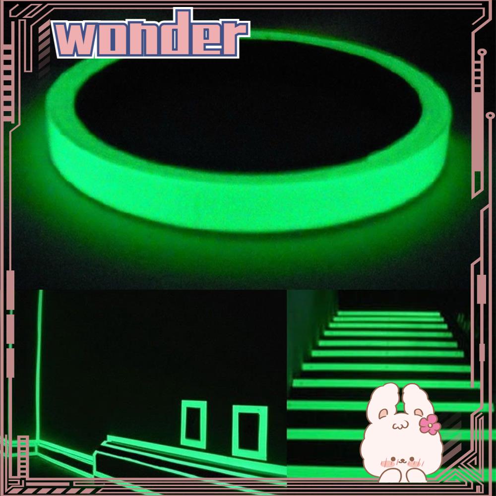 WONDERFUL Glow In The Dark Night Safety Strip Safety Sign Luminous Tape Car Reflective Stripe Home Stage Decorations Warning Stickers Self-adhesive Moto Green Fluorescent