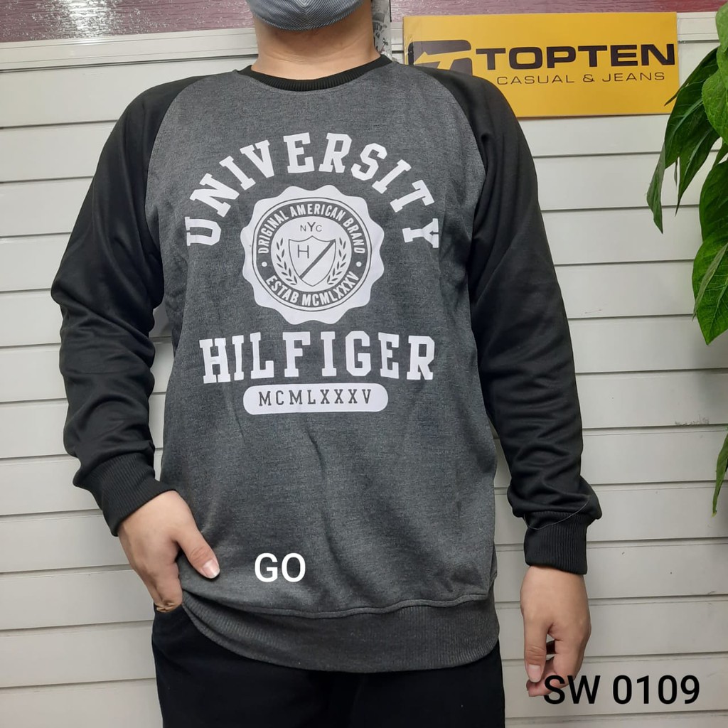 gof M SWEATER TOPTEN OBLONG Pakaian Pria Outerwear Cardigan Hoodie Jaket Casual Motif Lengan Panjang