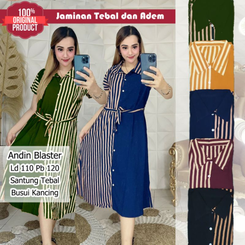DASTER ANDIN / DASTER BLASTER / Daster salur pendek / Daster ANDIN BLASTER / Dress salur pendek / Dr