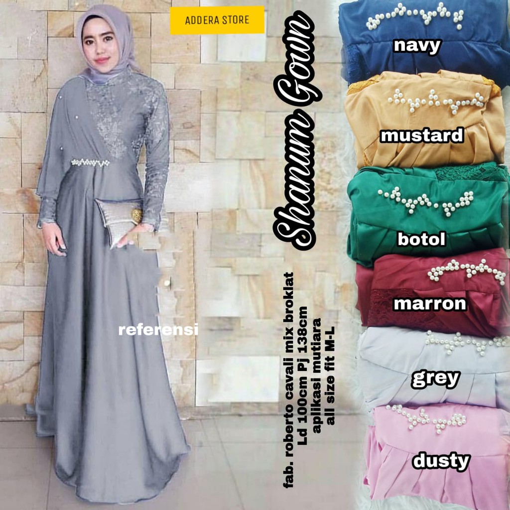 SAHNUM GOWN DRESS FAB ROBERTO CAVALL MIX BROKAT