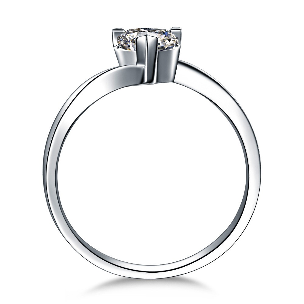 Cincin Perak Wanita Pria Couple Asli S 925 Lapis Rhodium Cocok Kawin Nikah tunangan hadiah RS026