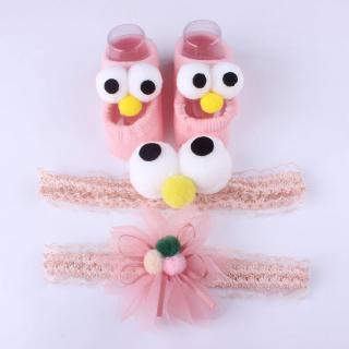 3 Pcs set Baru  Lahir  Bayi Headband Kaos Kaki Bayi Ikat 