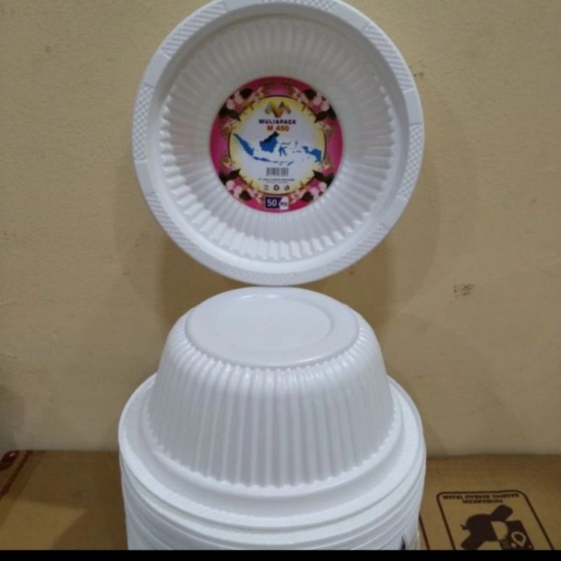 KiRimHariyangsama-- mangkok plastik sekali pakai m5 m6 m7 dan m450 isi 50pcs