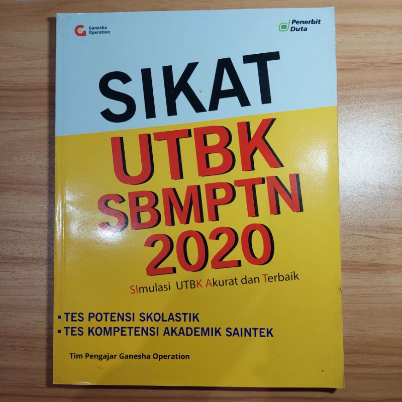 Preloved Buku Sikat UTBK SBMPTN 2020 TPS dan TKA Saintek (FREE FILE UTBK)