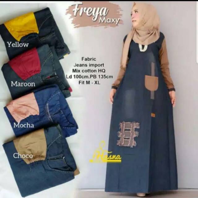 Gamis jeans wash