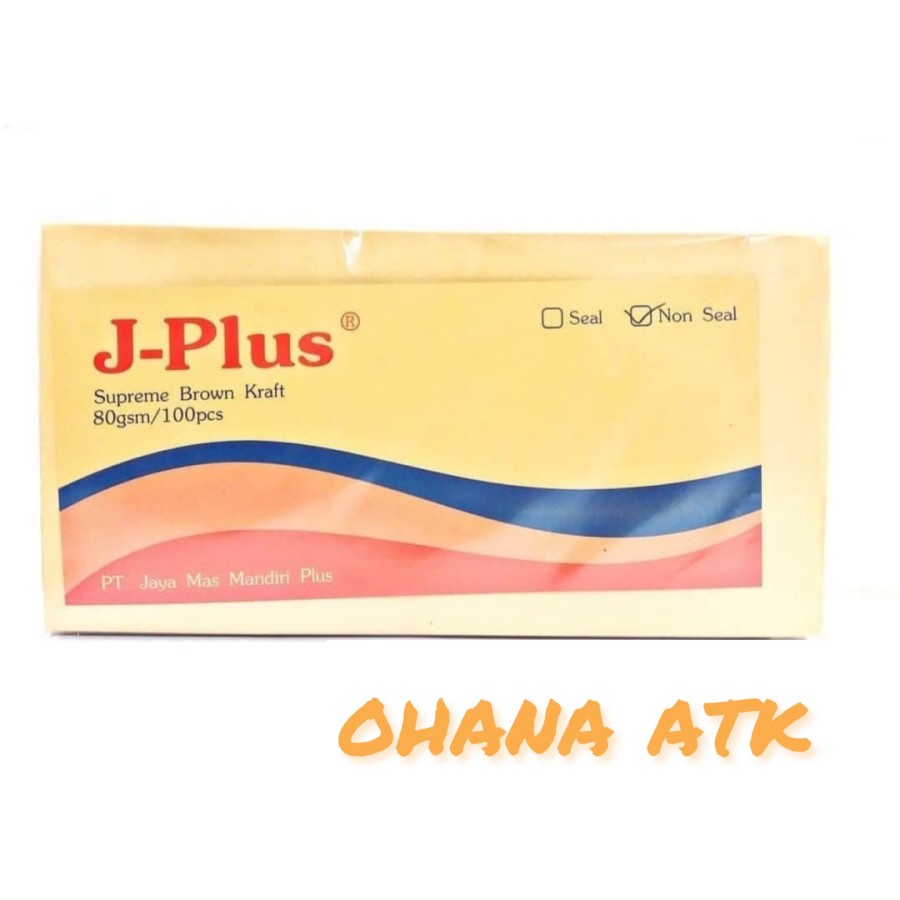 

(1 Pack) AMPLOP COKLAT J-PLUS (B) NON SEAL 14x27cm