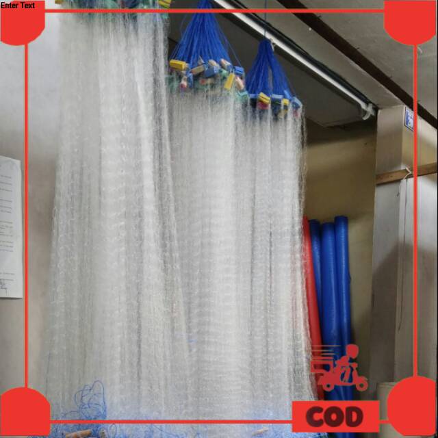 Jaring ikan siap pakai panjang 40-50 m