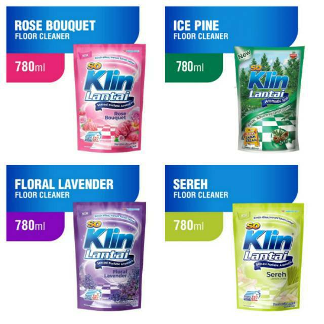 SOKLIN LANTAI AROMATIC ICE PINE 780 ML