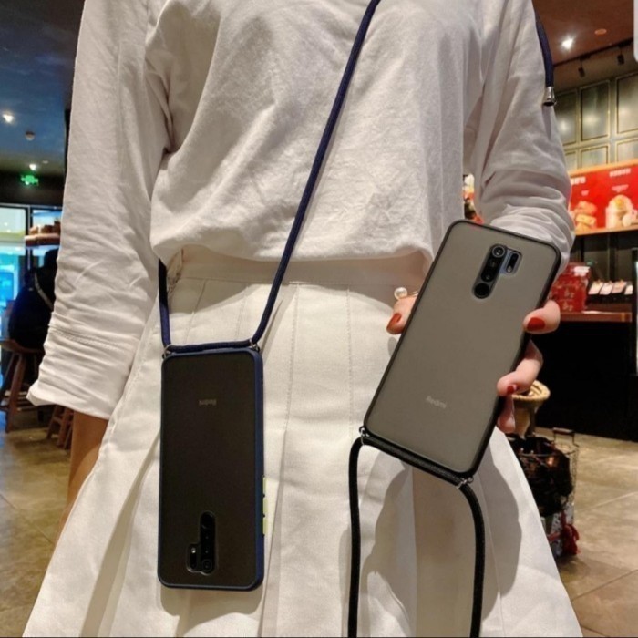 Samsung A21 / A31 / A51 / A71 / A11 / A01 Soft Case Tali Gantung Hp Selempang Lanyard Aero-1