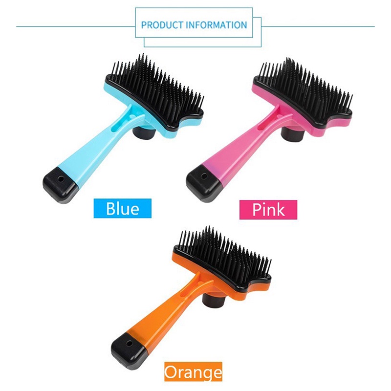 Sisir Grooming Bahan Plastik Untuk Anjing / Kucing