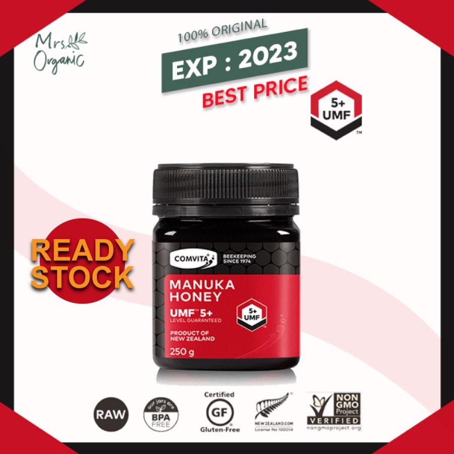 

MINOR DEFECT (BOTOL PENYOK) COMVITA Manuka Honey UMF 5+ 250 gr