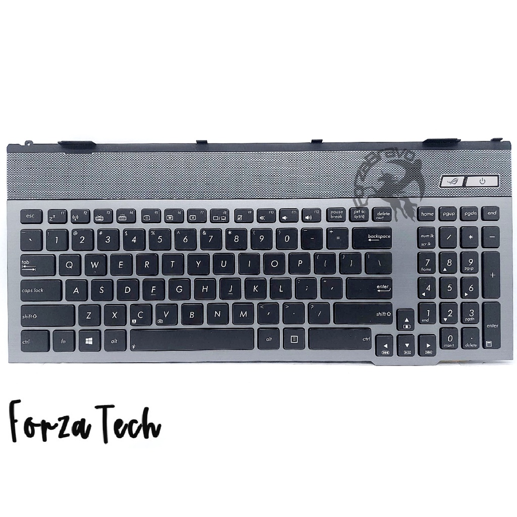 Keyboard Laptop ASUS ROG G55 G55V G55VW G57 G75V G75VW G57J Grey Frame