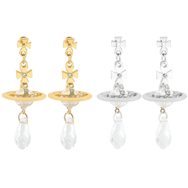 Anting Bentuk Saturnus Gaya Hip Hop Rock Untuk Wanita