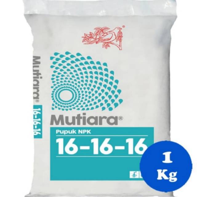 Pupuk Meroke NPK Mutiara Daun 16 16 16  Kemasan Asli Pabrik 1 Kg