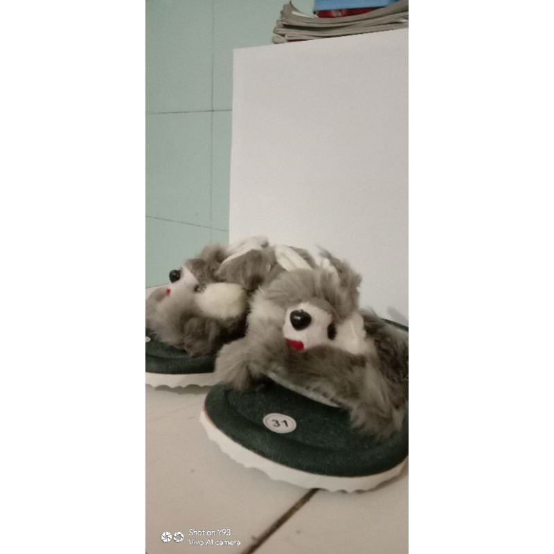 sandal anak/ sandal bulu/sandal boneka kelinci
