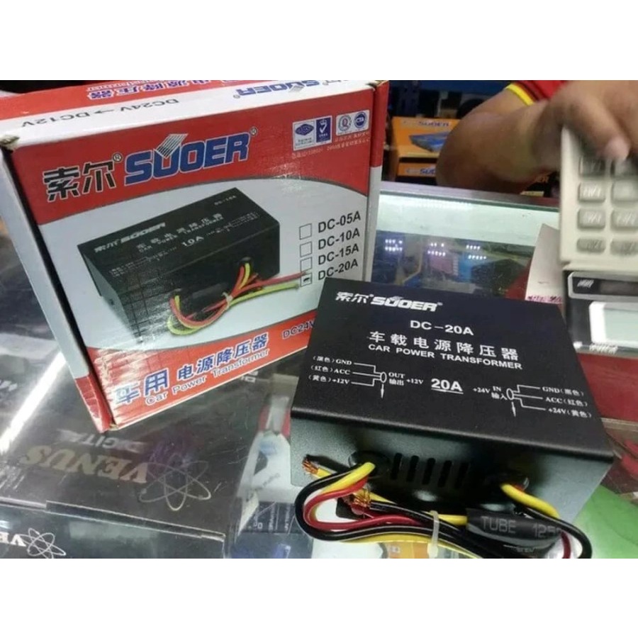 Car Power Supply Converter Transformer STEP DOWN - Penurun Tegangan 24v bagus