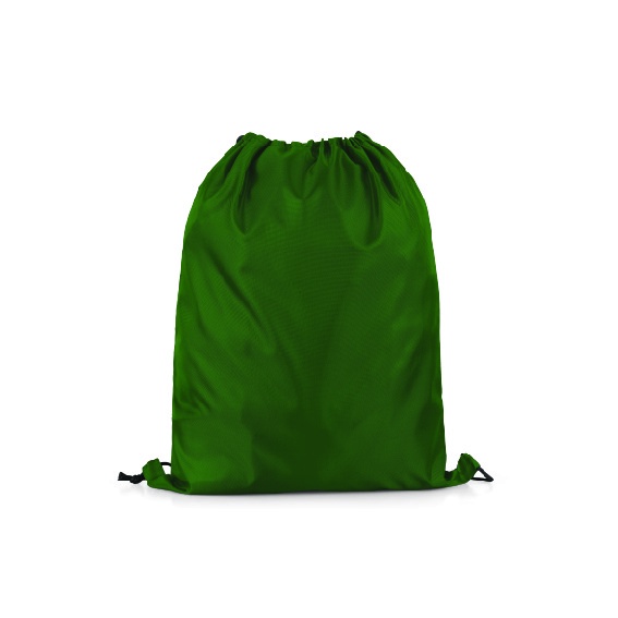Tas Serut Taslan Polos - Ransel Drawstring Bag Waterproof Gymsack Bag-Hijau