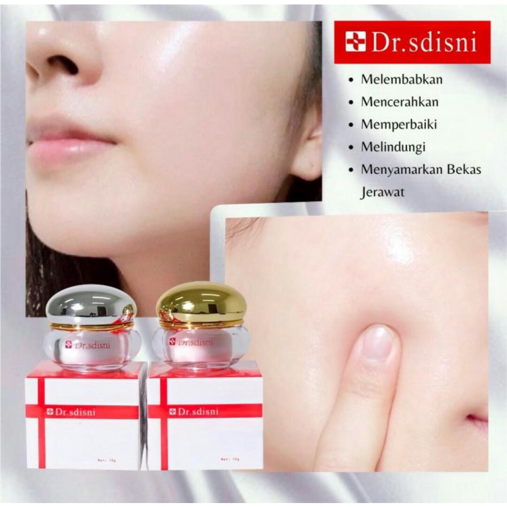 Cream wajah Dr. Sdisni Pemutih whitening glowing day and night BPOM