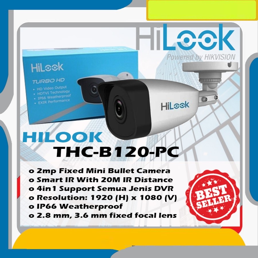 HILOOK CCTV CAMERA HILOOK 2MP OUTDOOR THC-B120-PC