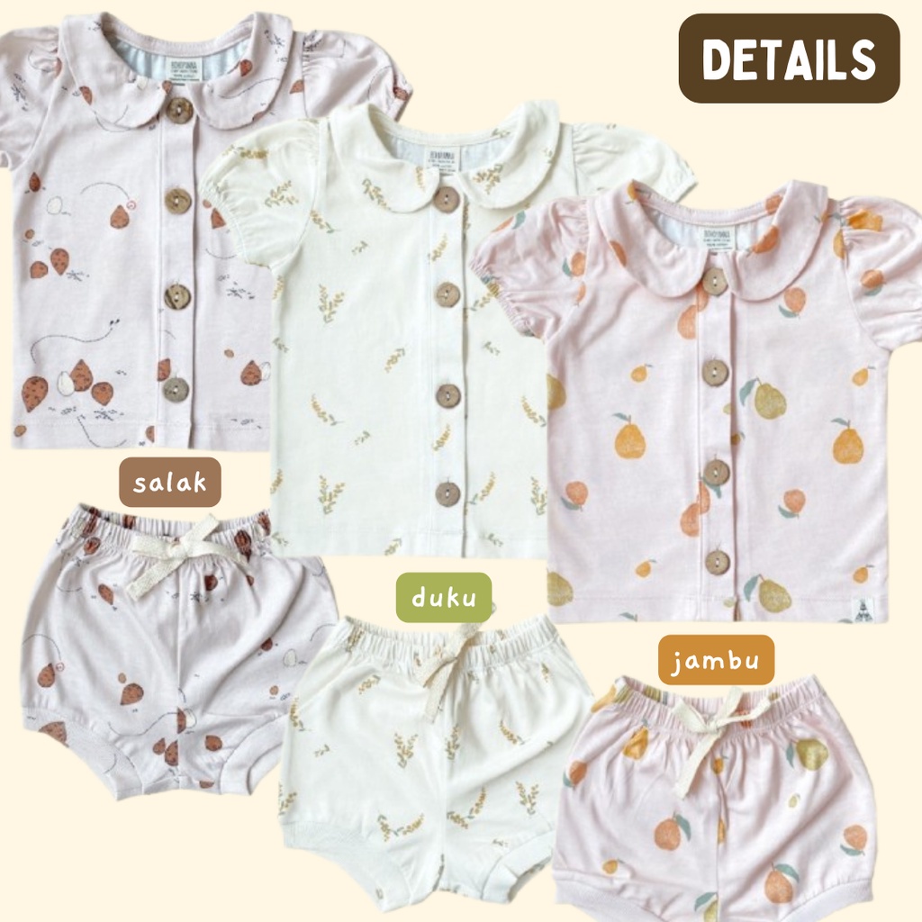 Bohopanna Bae Set Girl - Setelan Atasan Bawahan Anak Perempuan 0-6, 6-12 bulan, 1, 2 tahun Boho Baby Bohobaby