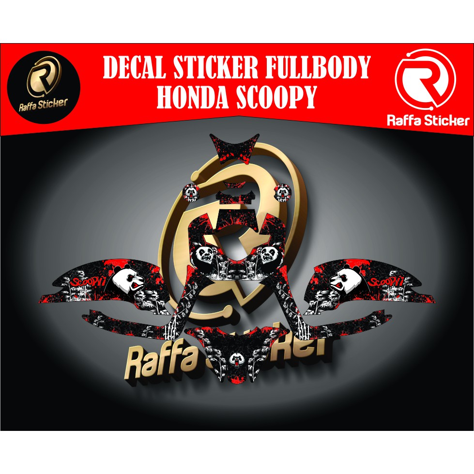 stiker scoopy fi stiker motor scoopy panda stiker motor scoopy sticker motor  stiker motor scoopy fi