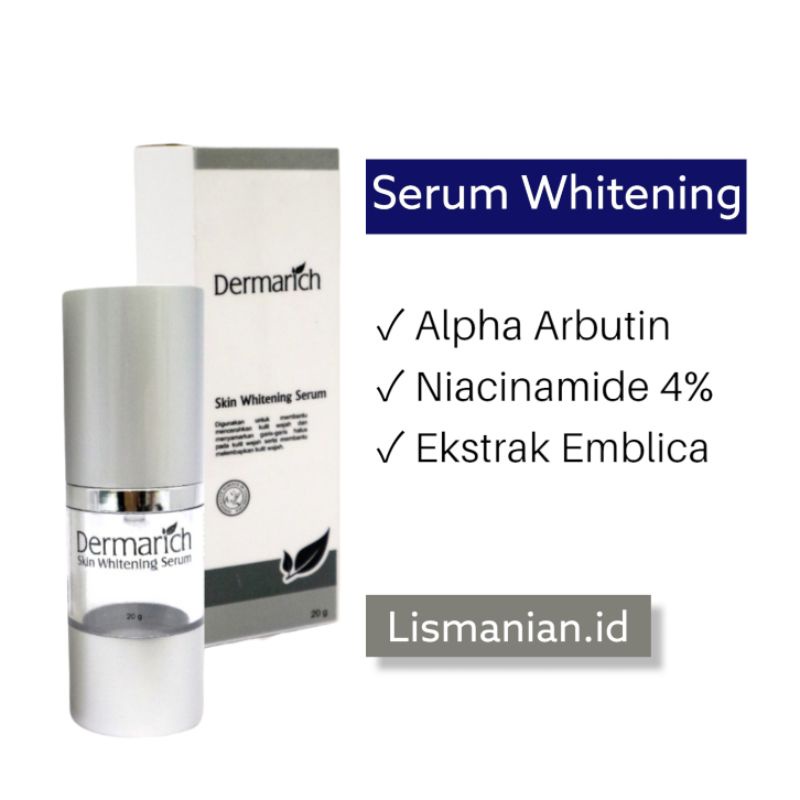 Whitening Serum with Alpha Arbutin + Niacinamide - Dermarich (20g)