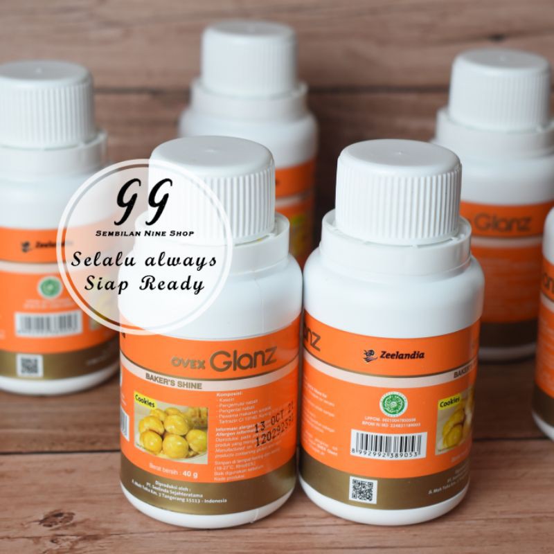 Zeelandia OVEX GLANZ for COOKIES 40 Gram Pengkilap Cookie Gloss Egg Gloss Pengganti Kuning Telur