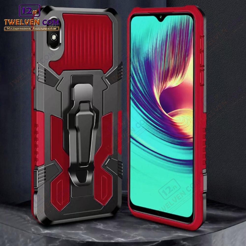 Case Shockproof Samsung A10 Armor Hardcase Stand Clip